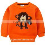 Fashion Custom Blue Cotton Hoodies Embroidery Animal Cute Sweatshirt Kid Clothes thumbnail-2