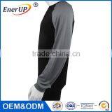 Dri Fit Knit Sports Crew Neck Long Sleeve Moisture Wicking Antibacterial Latest Shirt Designs for Men 2015 thumbnail-6