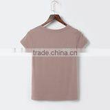 High Quality Promotional Custom Design Short Sleeve Cheap Plain Blank T-shirt Women thumbnail-3