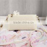 Korean Fashion Single Shoulder pu Leather Crocodile Lady Women's Shopping Hand Bag thumbnail-2