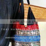 New Thai Silk Embroidered Handbag Tote Bag thumbnail-1