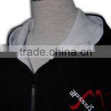 China Manufacture High Quality Tailored Made Pocket Side Zipper Hoodie thumbnail-5