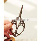 Vintage Bronze Scissor Hollow Scissors Handmade Art Sewing Scissor thumbnail-2