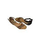 Fashion BEIGE / CAMLE / GREY / BROWN Lady Strappy Flat Sandal With PU Material thumbnail-1