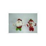 Craft Santa and snowman toys, Christmas hanging toy sets for indoor home decoration