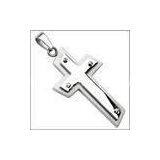 Highly Polished IPG Plating Satin Finish 316L Jewelry Stainless Steel Cross Pendants thumbnail-1