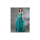 Sheath/ Column One Shoulder Floor-length Charmeuse Macy's Prom Dresses thumbnail-1