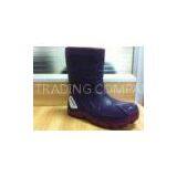 Gardenning Purple PU Half Rain Boots With Cotton Lining Size 25 thumbnail-1