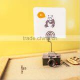 Novel Cute Clock Camera TV Telphone Shape Name Card Paper Photo Clips Stand Holder Resin Craft for Logo Custom thumbnail-3
