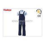 Mens Waterproof Bib And Brace Overalls , Industrial Painters Clothing Workwear