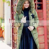 2017 New Winter Thickening Students Horns Buckle Long Paragraph Feather Cotton Coats Coat Cotton Jacket S1023 thumbnail-3