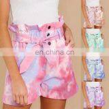 2020 Amazon Spring and Summer New Amazon Hot Sale European and American Tie-dye Color Casual Pocket Shorts New Products