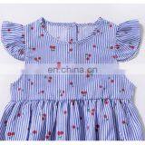 2019 New Flying Sleeve Stripe Baby Jumpsuit Cherry Print Baby Romper For 6m-2t Free Shipping thumbnail-5