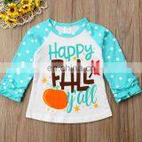 Toddler Kids Baby Girls Clothing Happy Fall Long Sleeve Warm Tops T-Shirt Casual Cotton Clothes Girl 0-7T