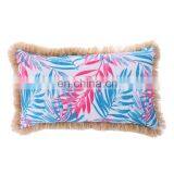 Hot Sell Tropical Outdoor Leaf Pillows Green Leaves Printing Outdoor Furniture Sofa Pillow Case thumbnail-3