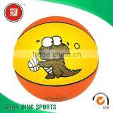 Best Selling Promotional Colorful rubber basketball