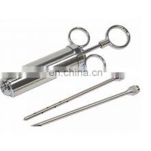 Best Price BBQ Manual Kit Marinade Set Brine Syringe Stainless Steel Meat Injector thumbnail-4