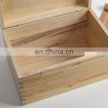Pine Wood Box Trinket Box Custom Jewelry Packaging Tea Gift Wooden Storage Box thumbnail-4
