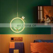 Postmodern Nordic Dragonfly Living Room Iron Acrylic Chandelier Art Dining Room Bedroom LED Pendant Light thumbnail-1