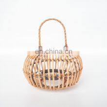 New Arrival Candle Holder Rattan Natural Lantern Wicker Candlestick Holder High Quality European Style Vietnam Supplier thumbnail-1
