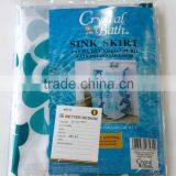 HOT SALE 100% POLYESTER PINTED SINK SKIRT/BATHROOM FABRIC SINK SKIRT thumbnail-2