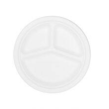 9-дюймовые одноразовые круглые тарелки из биоразлагаемого сахарного тростника