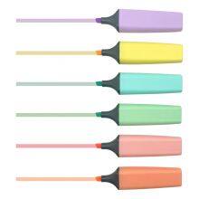 Manufacturer Oem Custom Kids Stationery Fluorescent Mini Square Bible Highlighter Pen Colorful Pastel Highlighter Marker Pen Set for School thumbnail-3