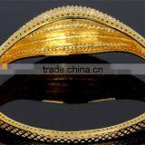 Brass Bracelet Luxury Wedding Gift Romantic Women Marriage Bangle Jewelry Gold thumbnail-6