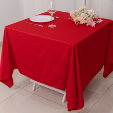 Polyester Table Cloth Microfiber Suede Tablecloth 52*52inch Table Linen thumbnail-1