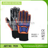 oil repellent fabric oil field machanic glove water and oil resistant synthetic leather coated with Silicon Dots