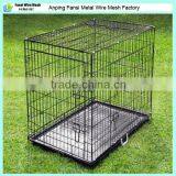 Black Powder Coated Collapsible Dog Crate