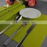 Table Decoration PVC Gold Placemat Solid Color Pure Color Bright Color Grass Green Placemat 45*30cm thumbnail-3