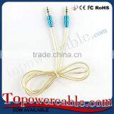 Gold Plated 3.5Mm Stereo Aux Cable Stereo Auxiliary Audio Cable Auxiliary Cable Headphone Jack thumbnail-4