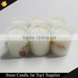 100% Natural White Onyx Candle Vessels thumbnail-1