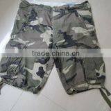 2012 New Mens Fashion Cotton Camouflage Cargo Shorts With 2 Big Side Pockets