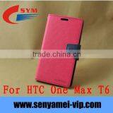 Kickstand Flip Cover For HTC One Max T6 thumbnail-1