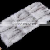 Factory direct supply customized size and color 100% genuine fox fur plate