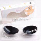 OEM Customized Low Price Adhesive Silicone Black Bra Cup With Strap thumbnail-2