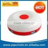Round LED 4 Port Usb 2.0 HUB thumbnail-1