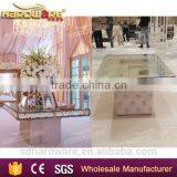 Cheap Glass Wedding Banquet Table Suqare Dining Table Crystal Table thumbnail-1