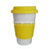 Promotional Gift Ceramic Coffee Mug With Silicone Lid Quality Choice thumbnail-2