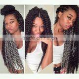 High Quality 12" 24'' 2X Havana Mambo Twist Braids With Synthetic Crochet Hair Extension thumbnail-2