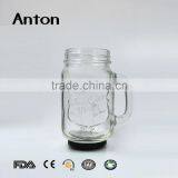 500ml Drinking Glass Mason Jar With Handle thumbnail-1