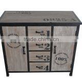 Antique Solid Wooden 4 Drawers Sideboard