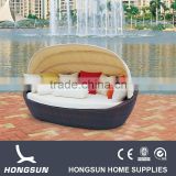 Chinese outdoor garden wicker antique wood daybed                        
                                                Quality Choice