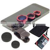 Universal Clip 3 IN 1 Mobile Phone Camera Lens Factory Price 0.67x Wide Angle / Fisheye 180 / Macro Selfie Lens thumbnail-6