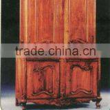 French Teak Wardrobe Mahogany Indoor Furniture