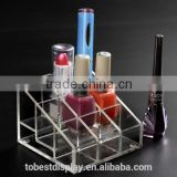 24 slots clear acrylic lipstick holder,acrylic lipstick organizer shenzhen factory
