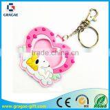 Snoopy & Lovely Heart Shaped PVC Keychain