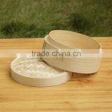 Eco-friendly Round Bamboo Restaurant Food Steamer thumbnail-1